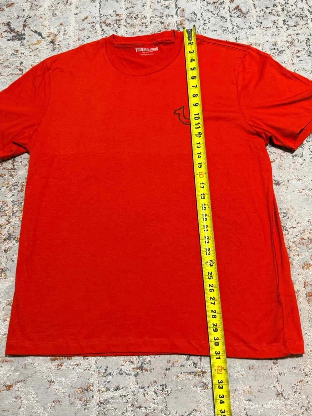 True Religion Brand Jeans Red Buddha Graphic T-Shirt XXL